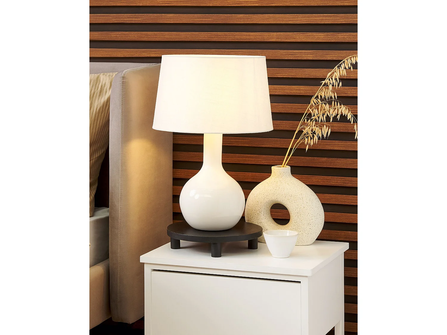 Lampe à poser SOCO Céramique Blanc