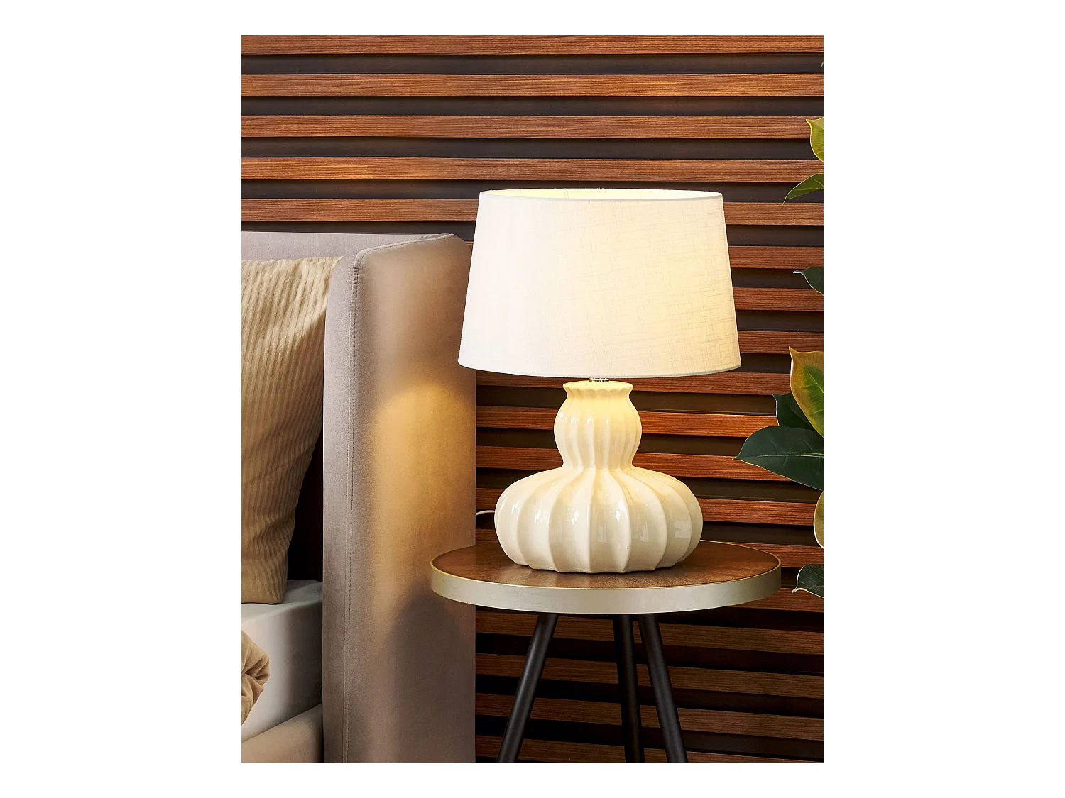 Lampe à poser MALABUKA Céramique Beige