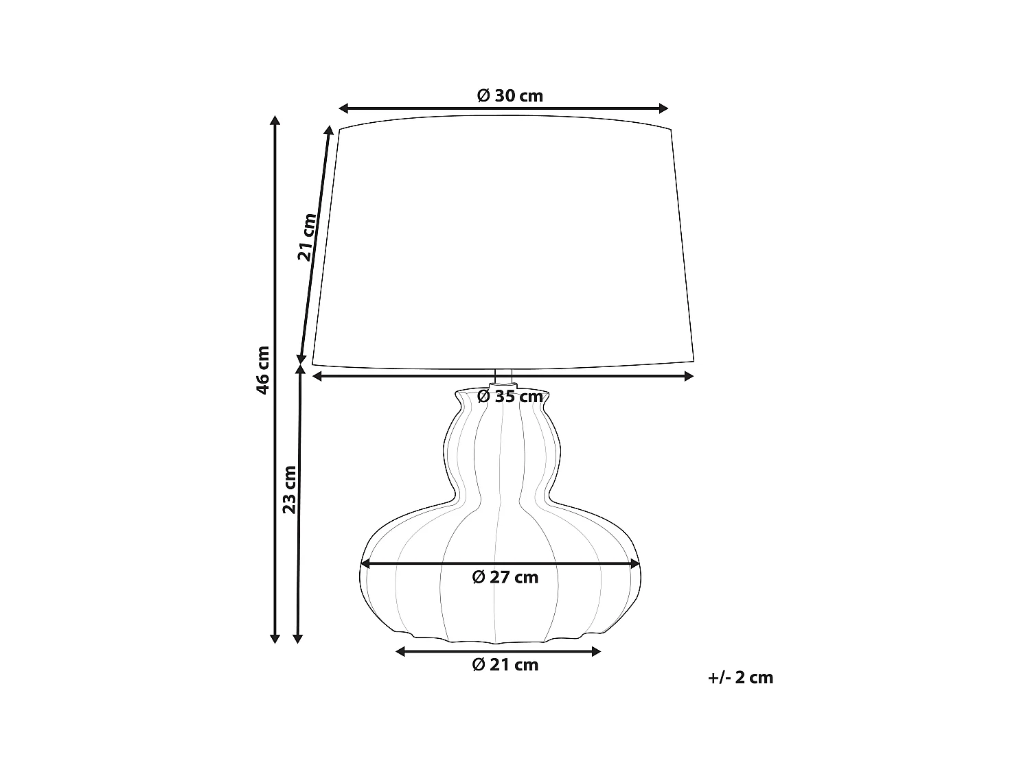 Lampe à poser MALABUKA Céramique Beige