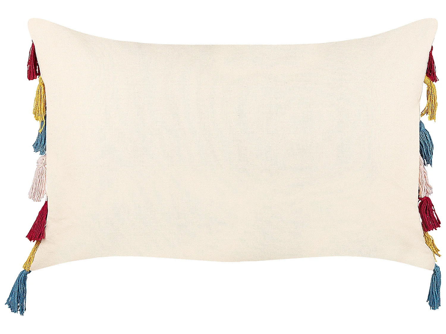 Set di 2 cuscini AGAVE Cotone 40 x 60 cm Beige chiaro A strisce