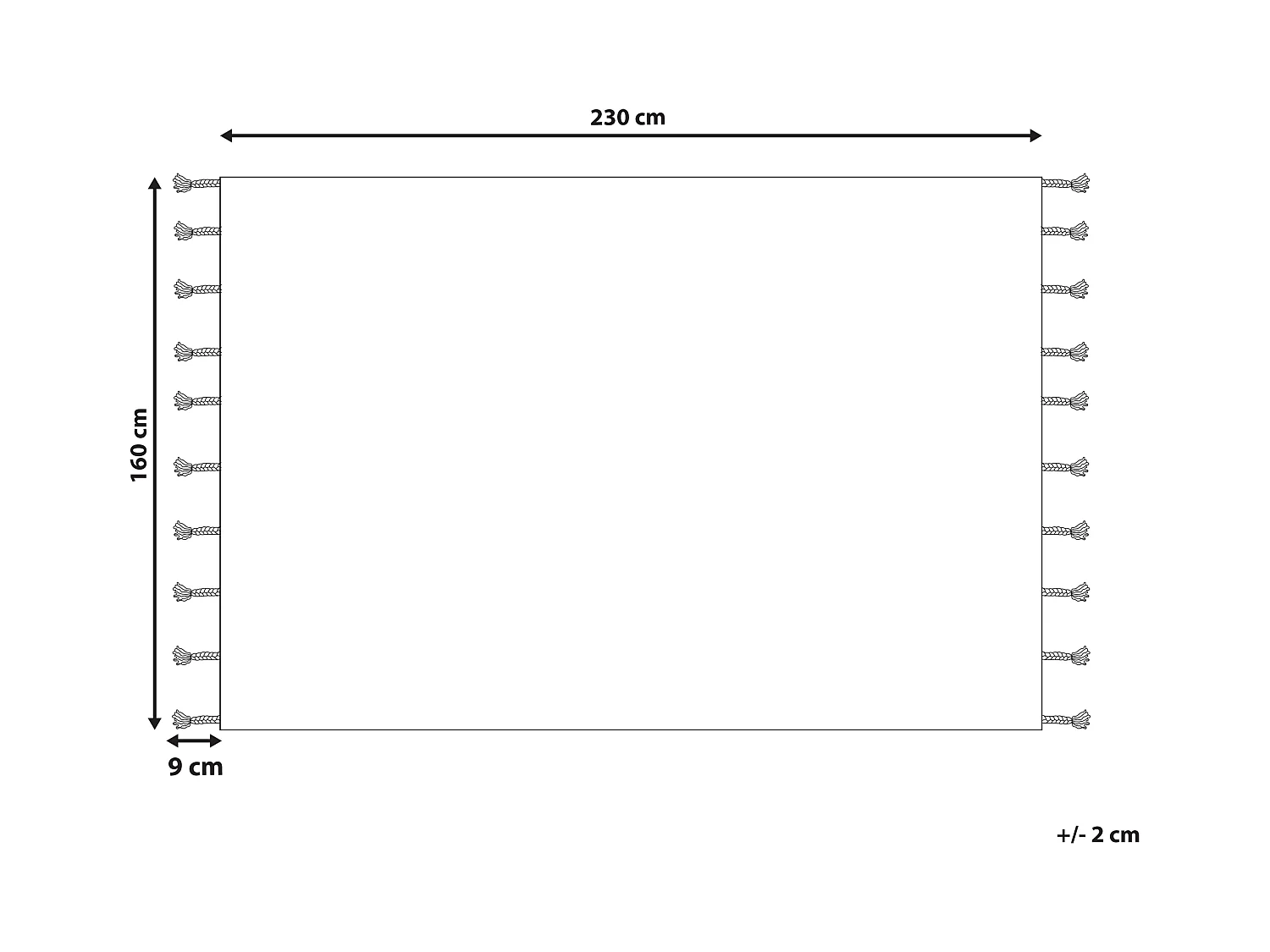 Alfombra de algodón beige/naranja/negro 160 x 230 cm HAJIPUR