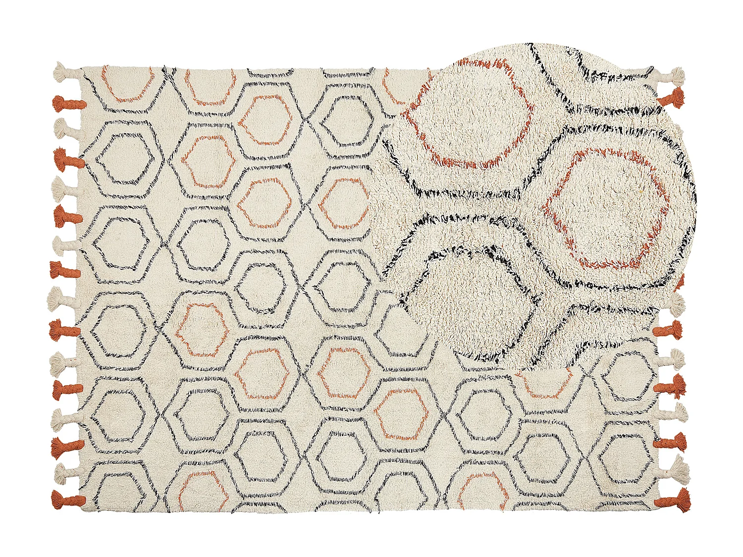 Tapis HAJIPUR Beige 160 x 230 cm Coton