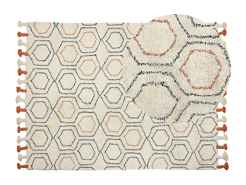 Tapis HAJIPUR Beige 160 x 230 cm Coton