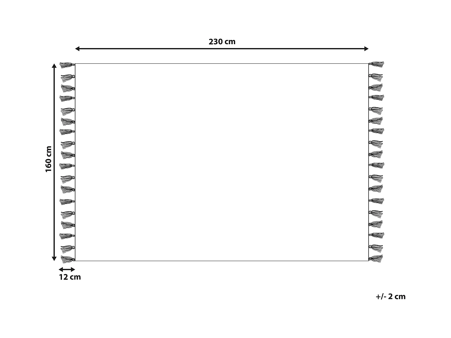 Alfombra de algodón rojo claro 160 x 230 cm KIRSEHIR