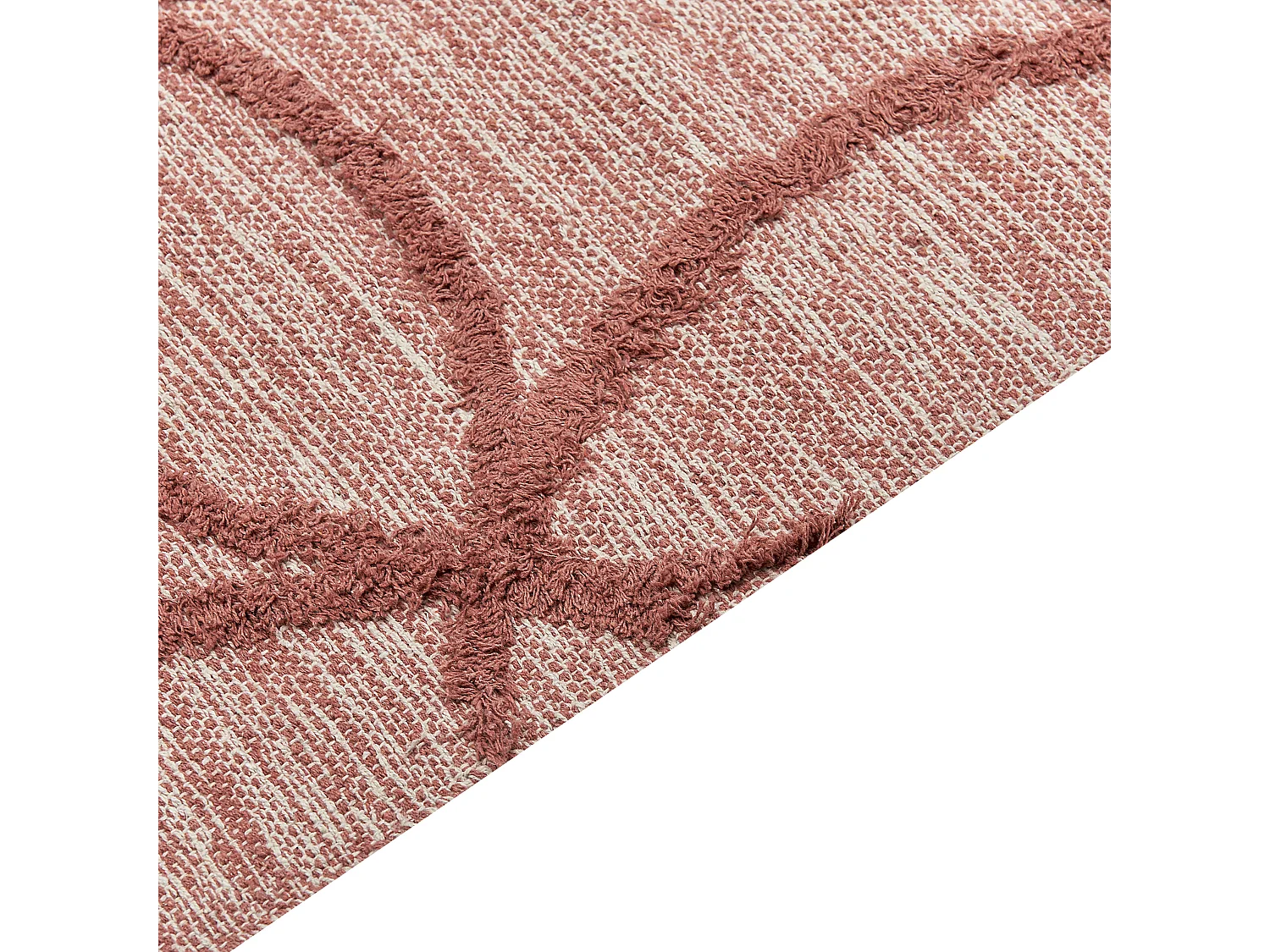 Tappeto cotone rosso 140 x 200 cm KIRSEHIR