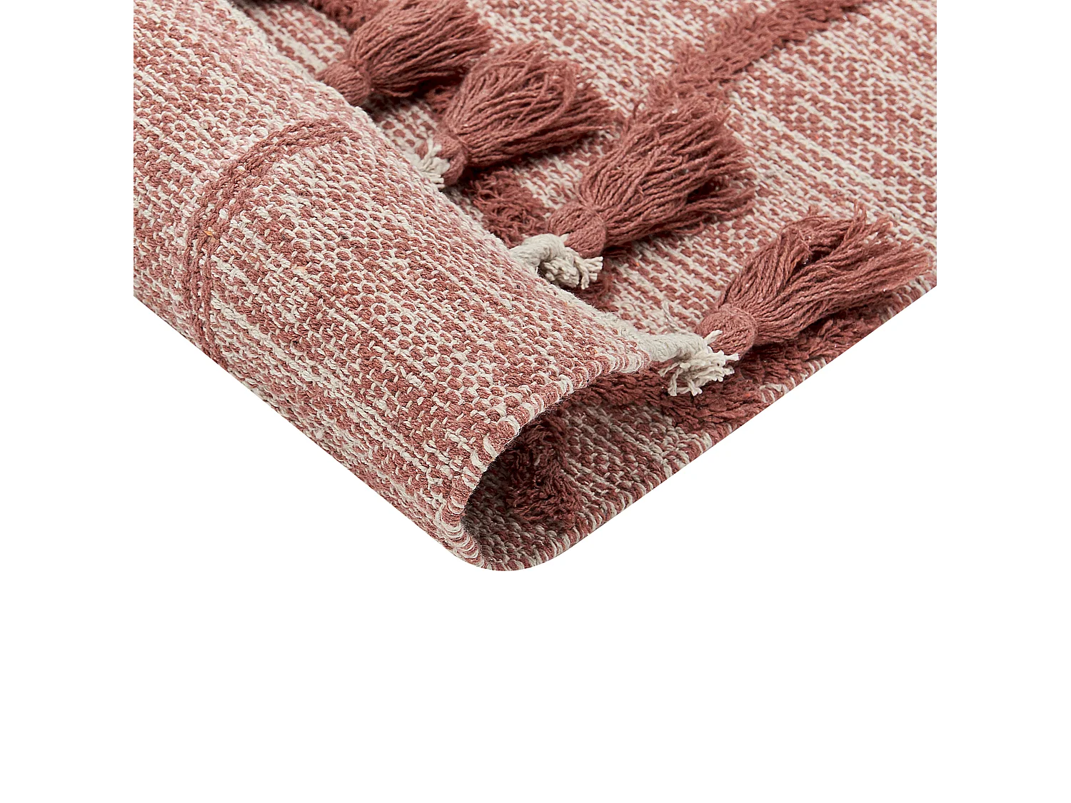 Tappeto cotone rosso 140 x 200 cm KIRSEHIR