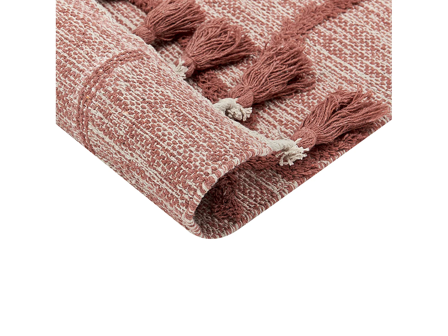 Tapis en coton rouge 140 x 200 cm KIRSEHIR