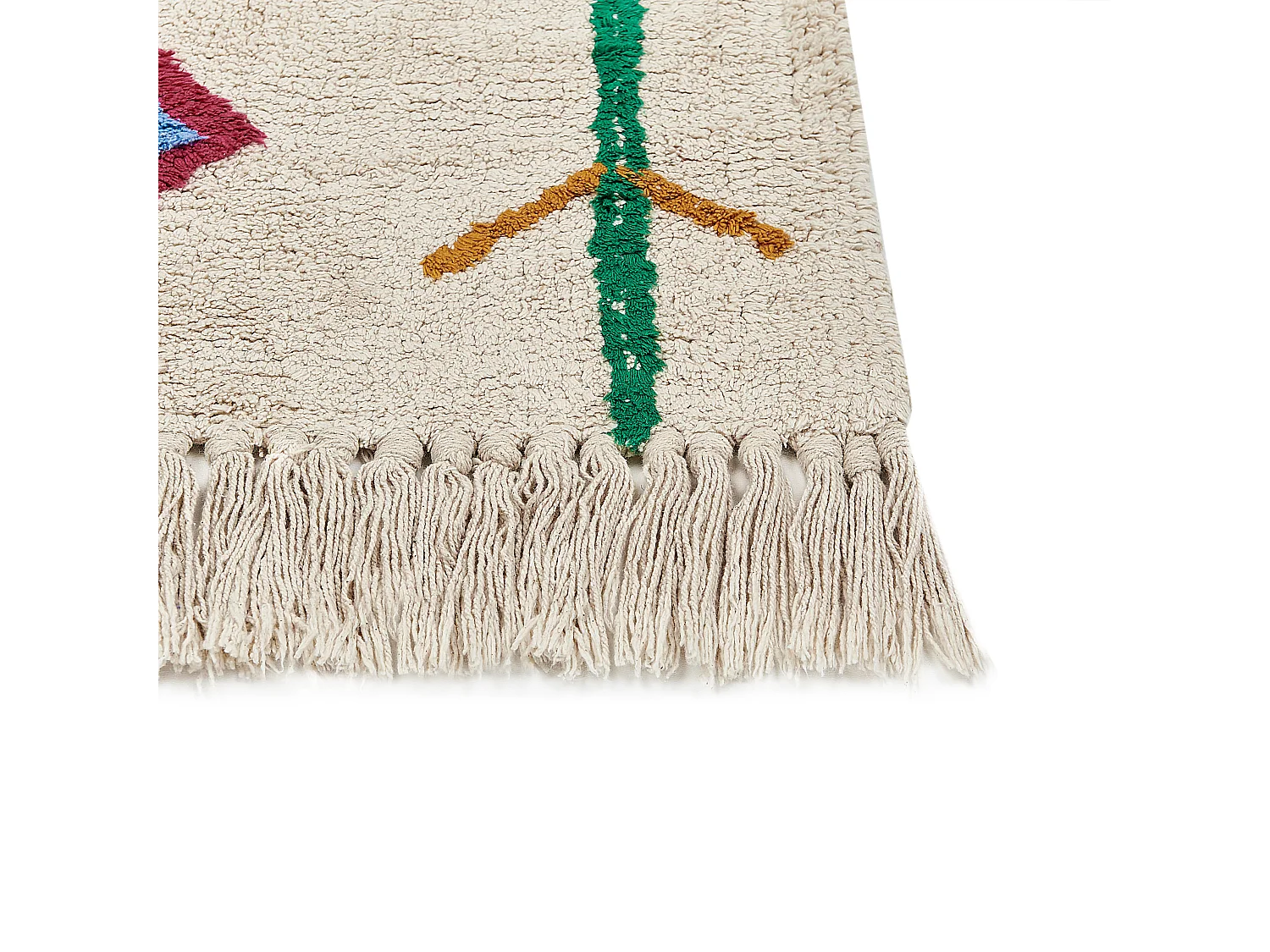 Dywan bawełniany 160 x 230 cm beżowy CETMI