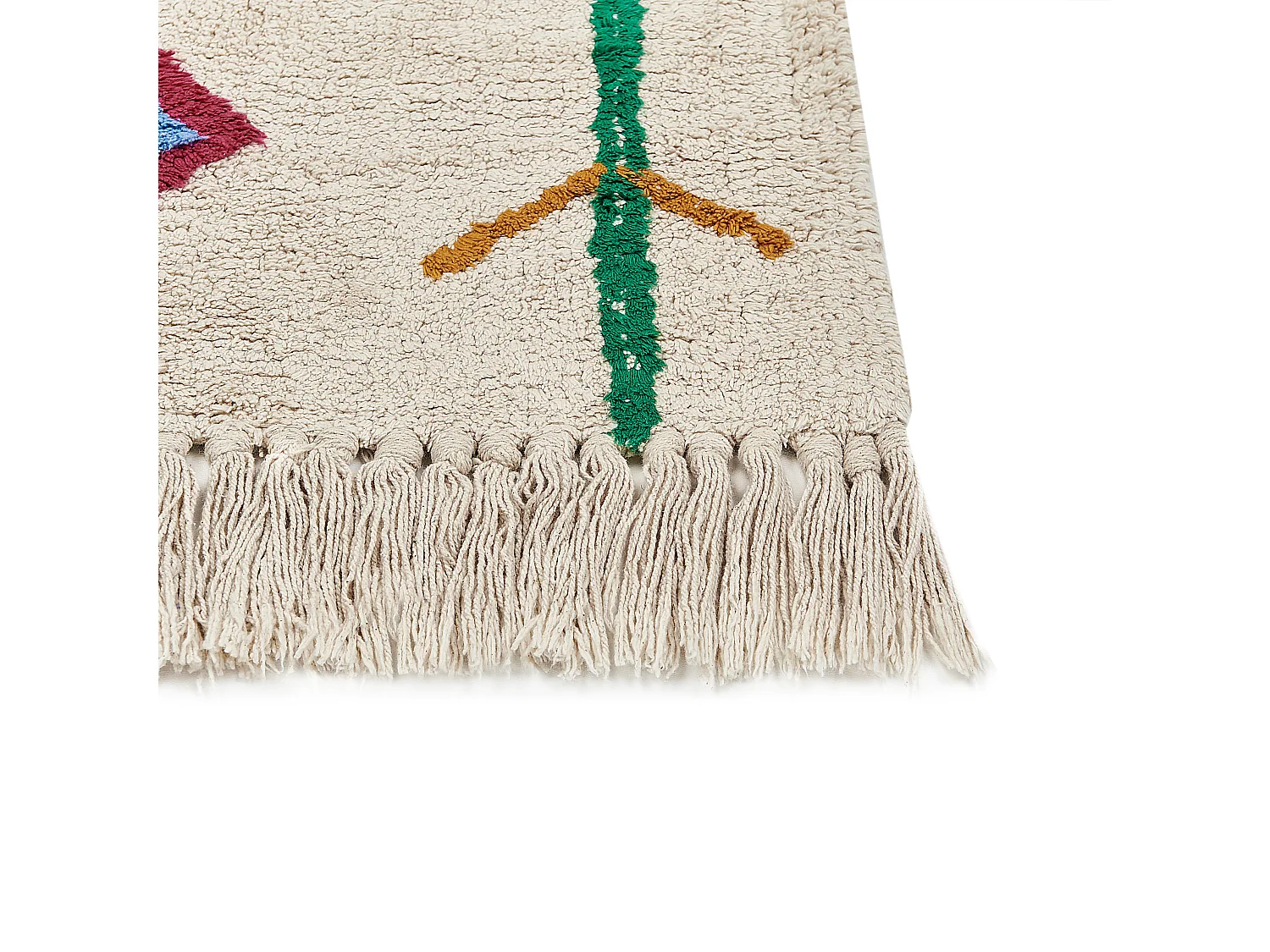 Matta CETMI Beige 160 x 230 cm Bomull