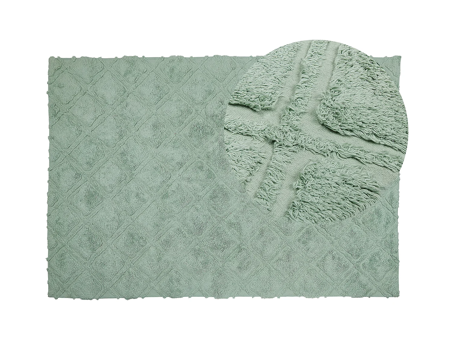 Tapis HATAY Vert clair 140 x 200 cm Coton