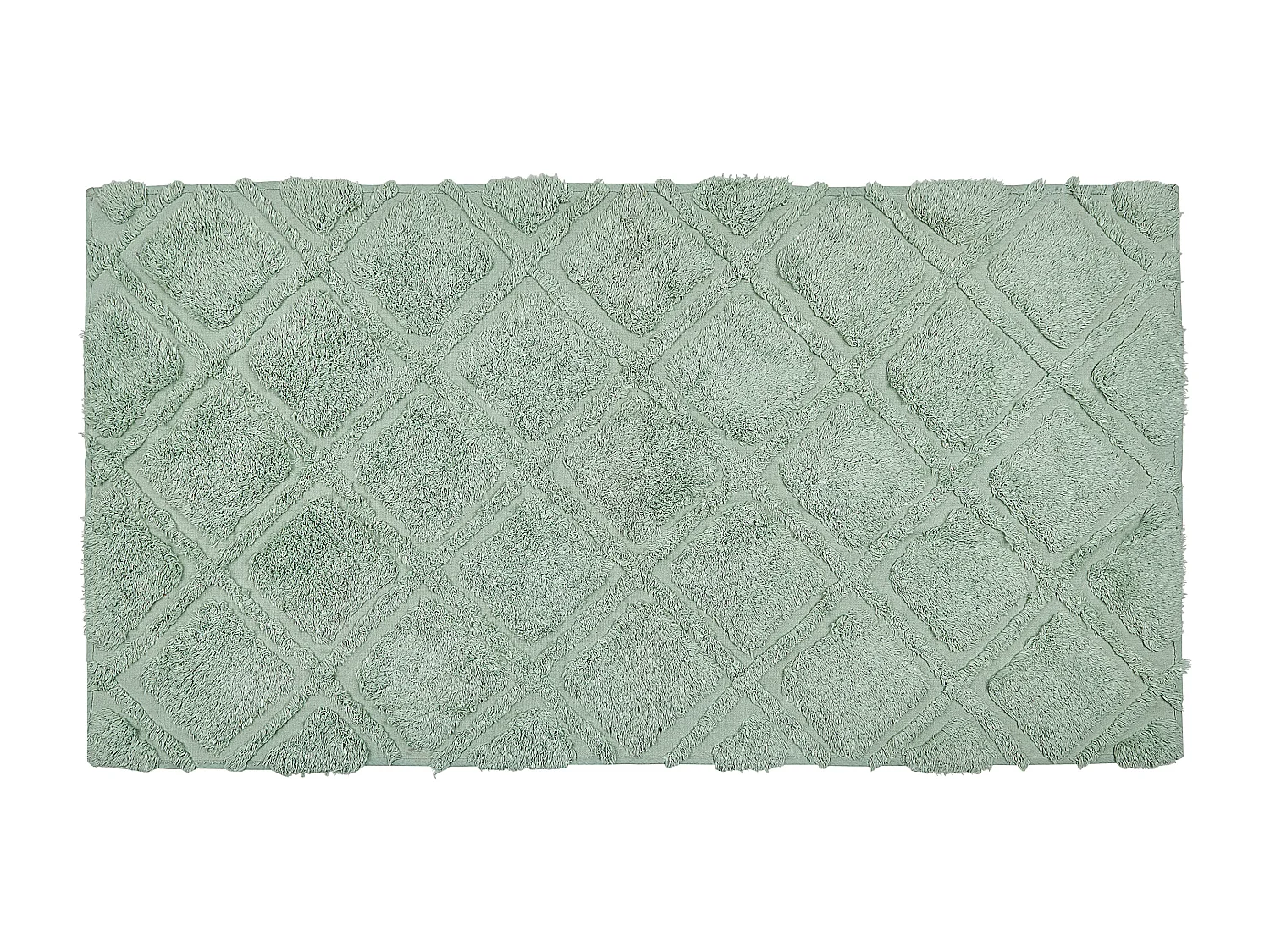 Tapete em algodão verde 80 x 150 cm HATAY