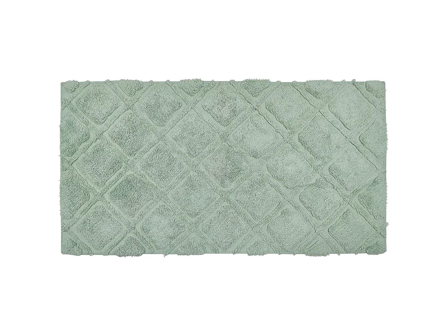 Tapete em algodão verde 80 x 150 cm HATAY