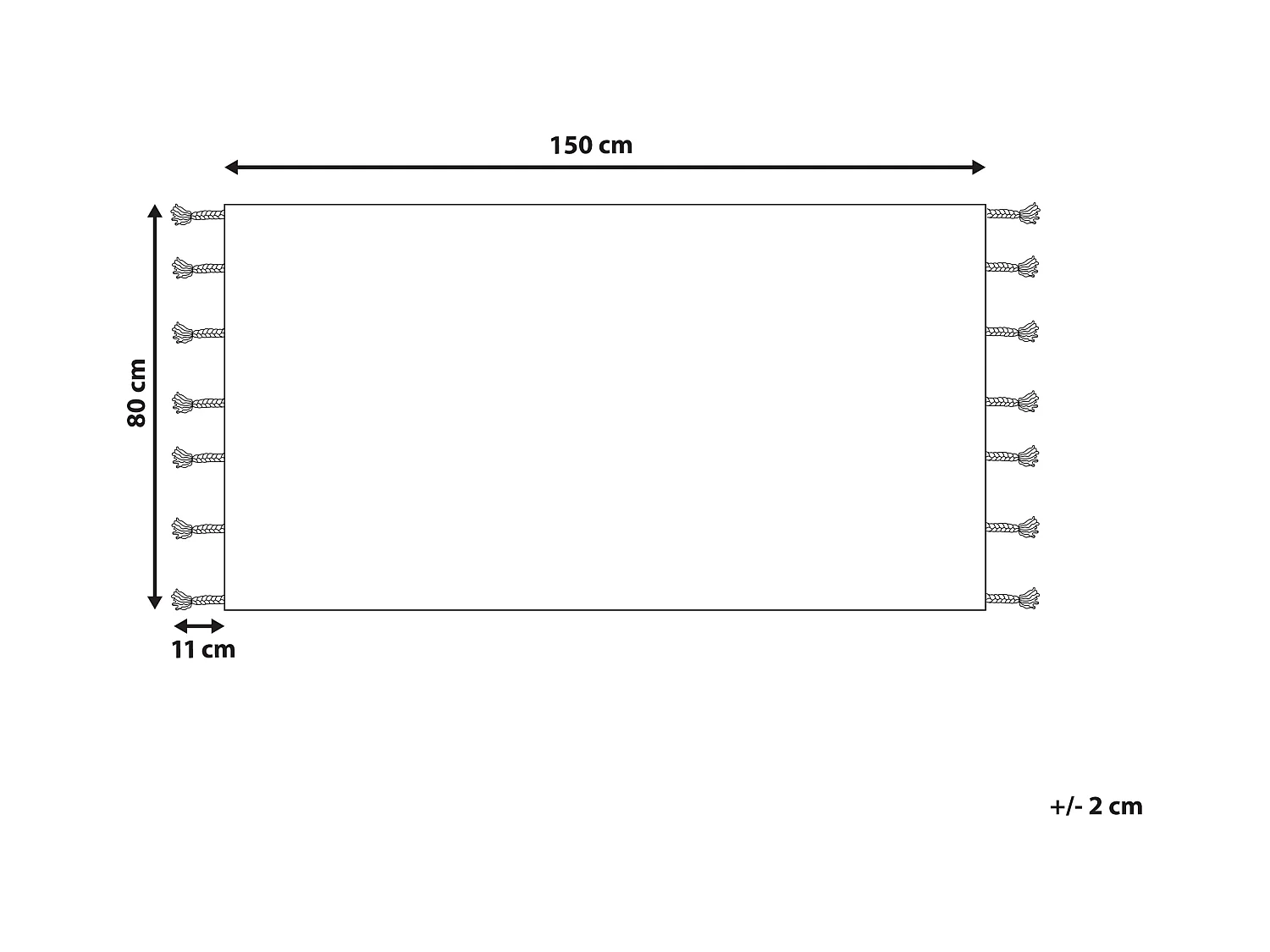 Alfombra de algodón beige/naranja/negro 80 x 150 cm HAJIPUR