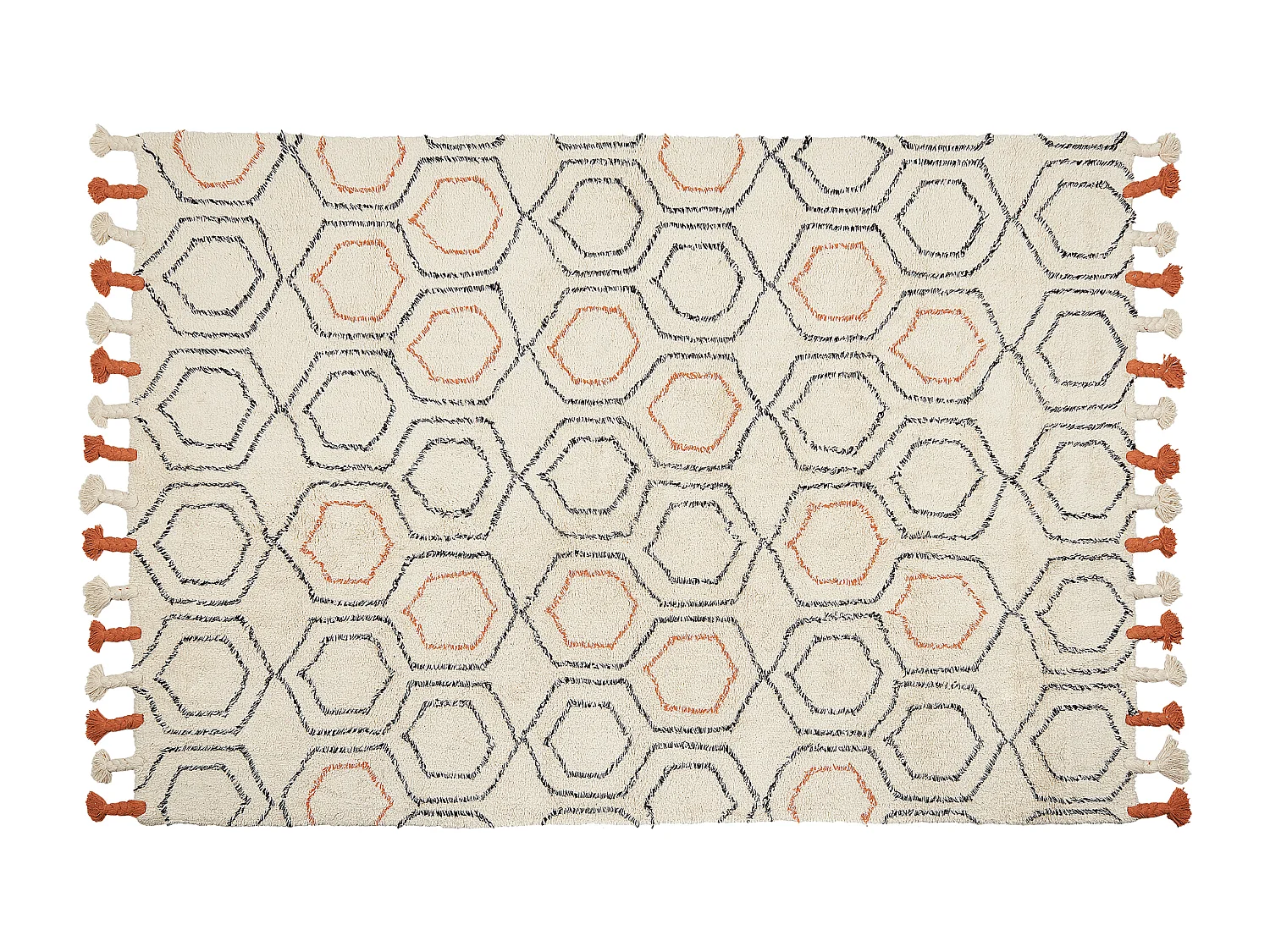 Tapis HAJIPUR Beige 140 x 200 cm Coton