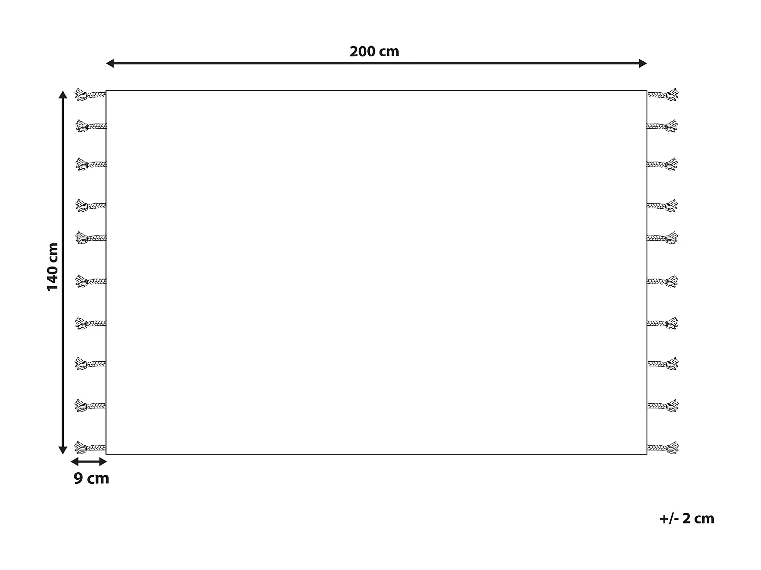 Tappeto cotone beige e arancione 140 x 200 cm HAJIPUR