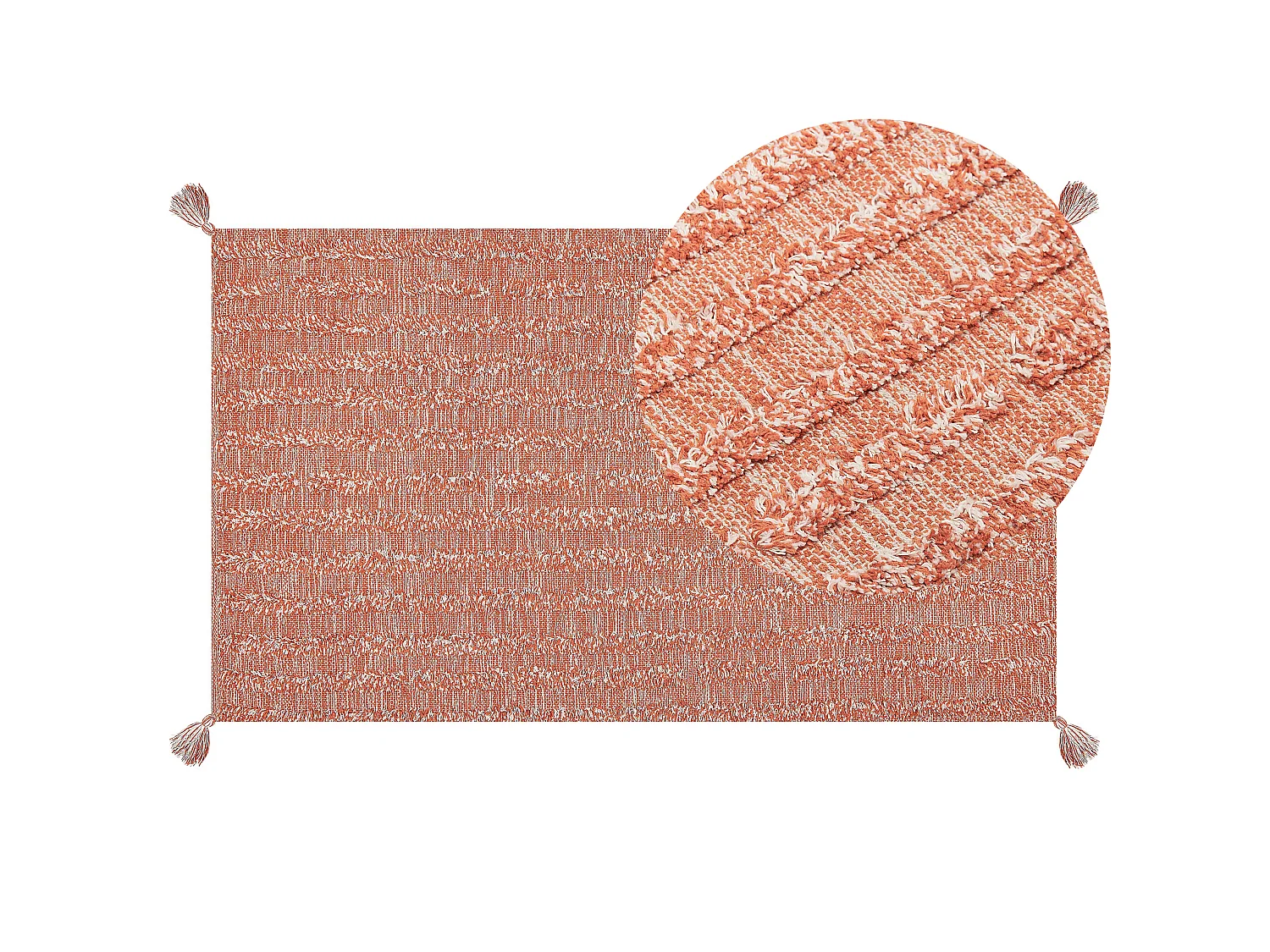 Tapis MUGLA Orange 80 x 150 cm Coton