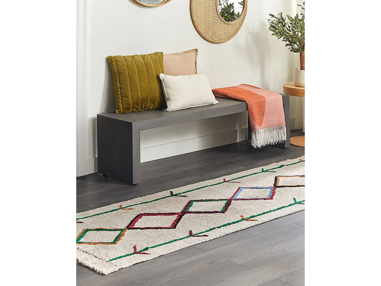 Tapis CETMI Beige 80 x 230 cm Coton