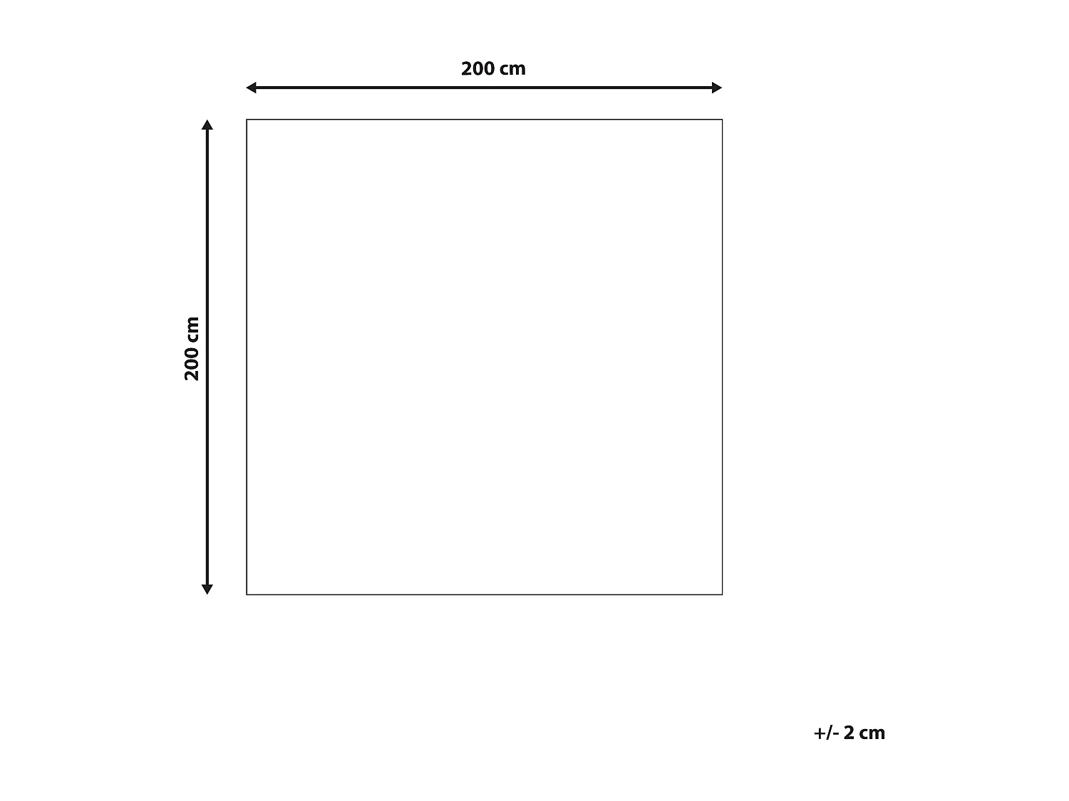 Tapis AVDAN Beige 200 x 200 cm Coton