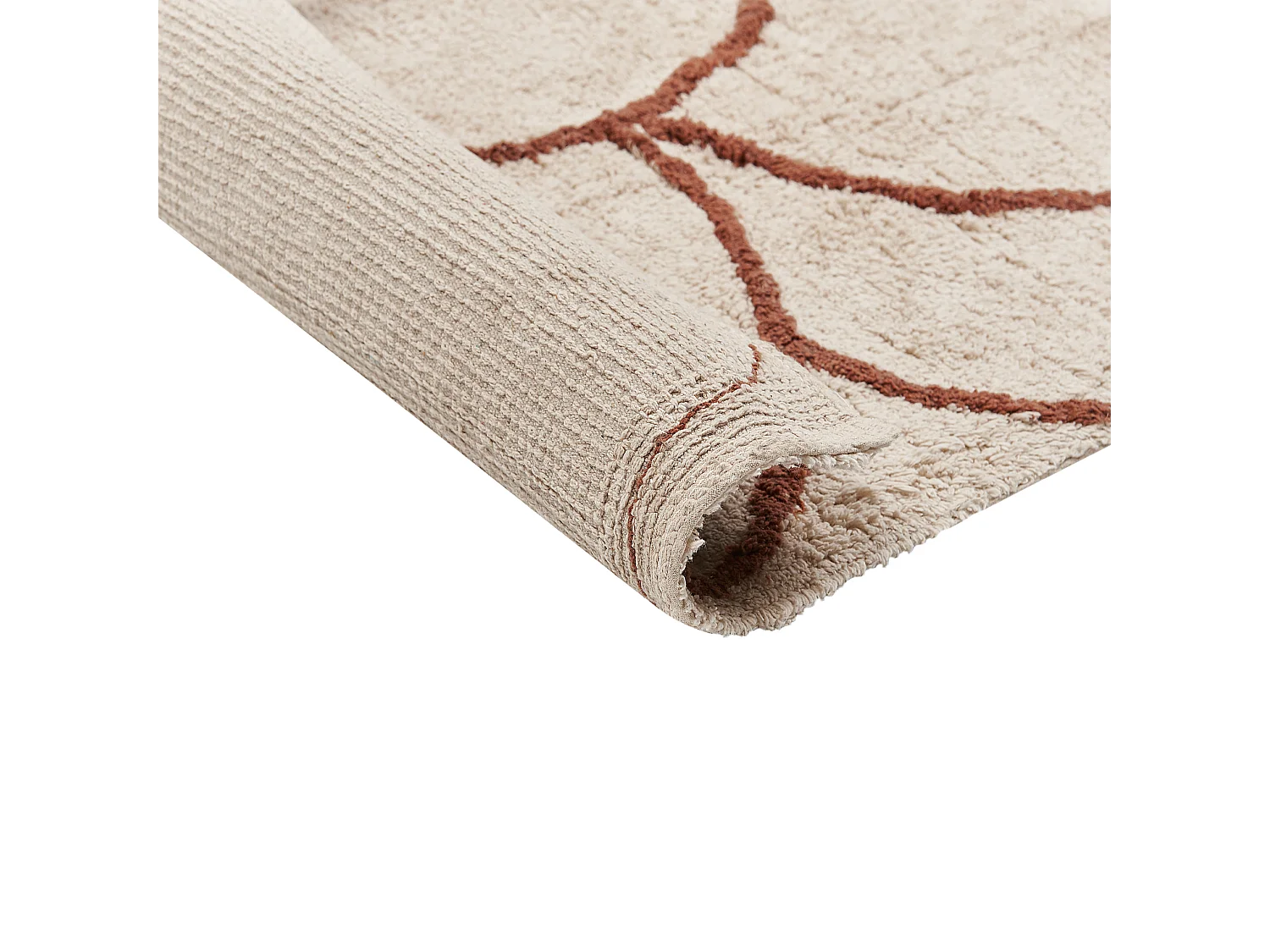 Tapis AVDAN Beige 200 x 200 cm Coton