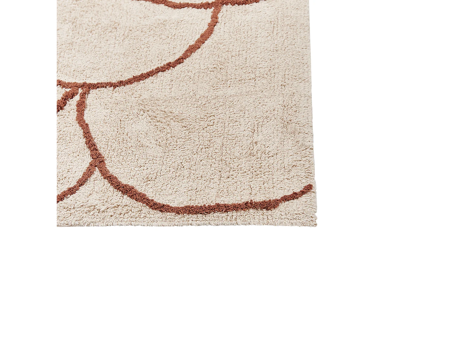 Tapis AVDAN Beige 200 x 200 cm Coton