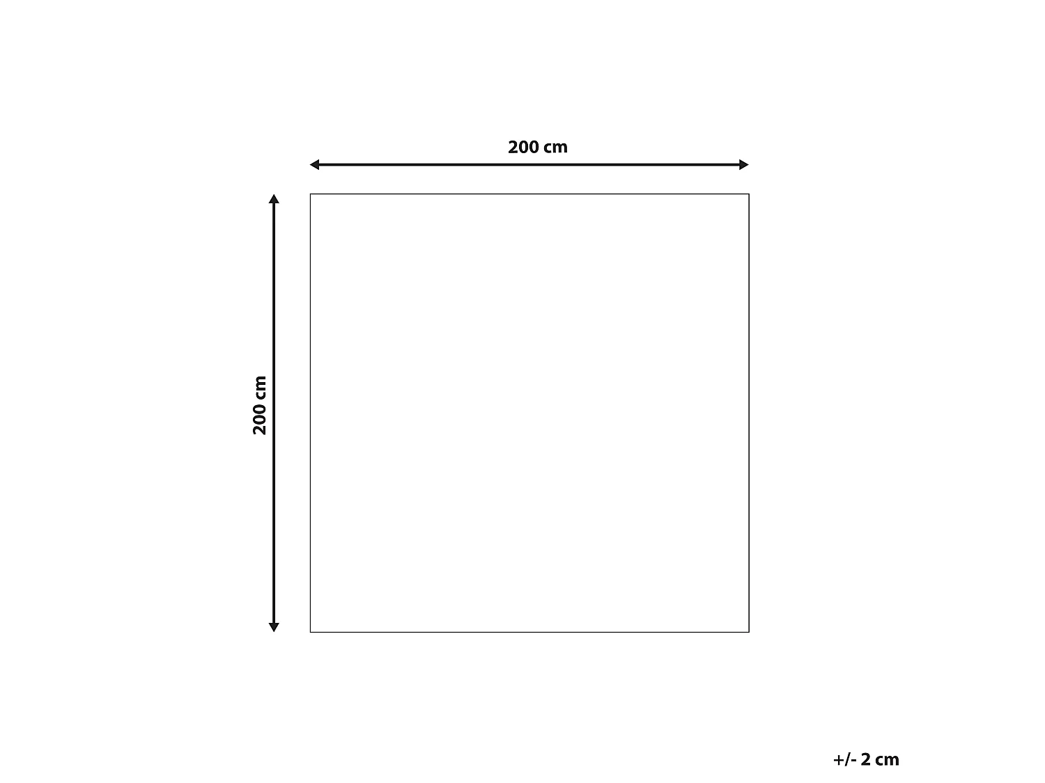 Vloerkleed katoen beige/bruin 200 x 200 cm AVDAN