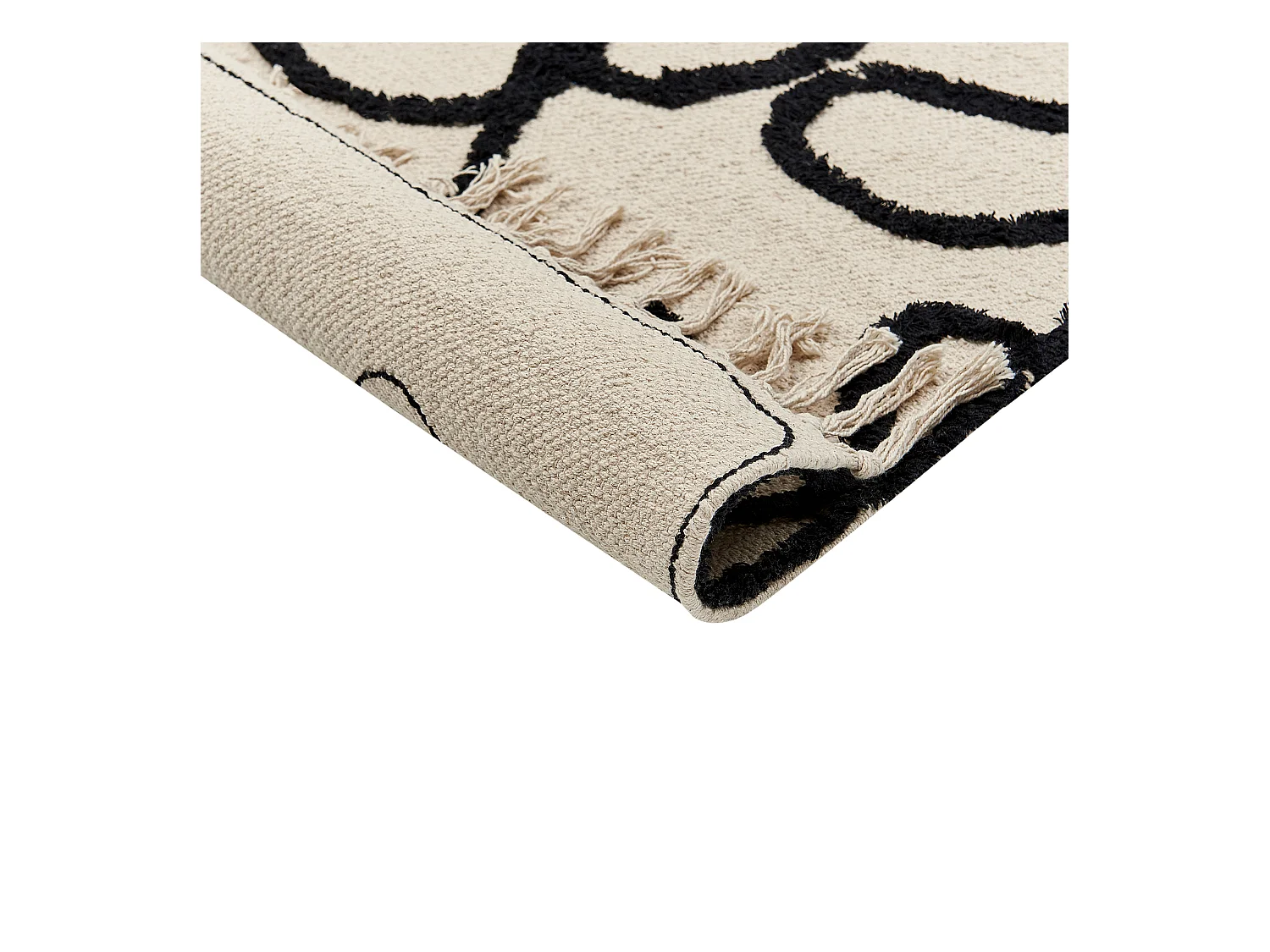 Tapis KONUR Beige 80 x 150 cm Coton