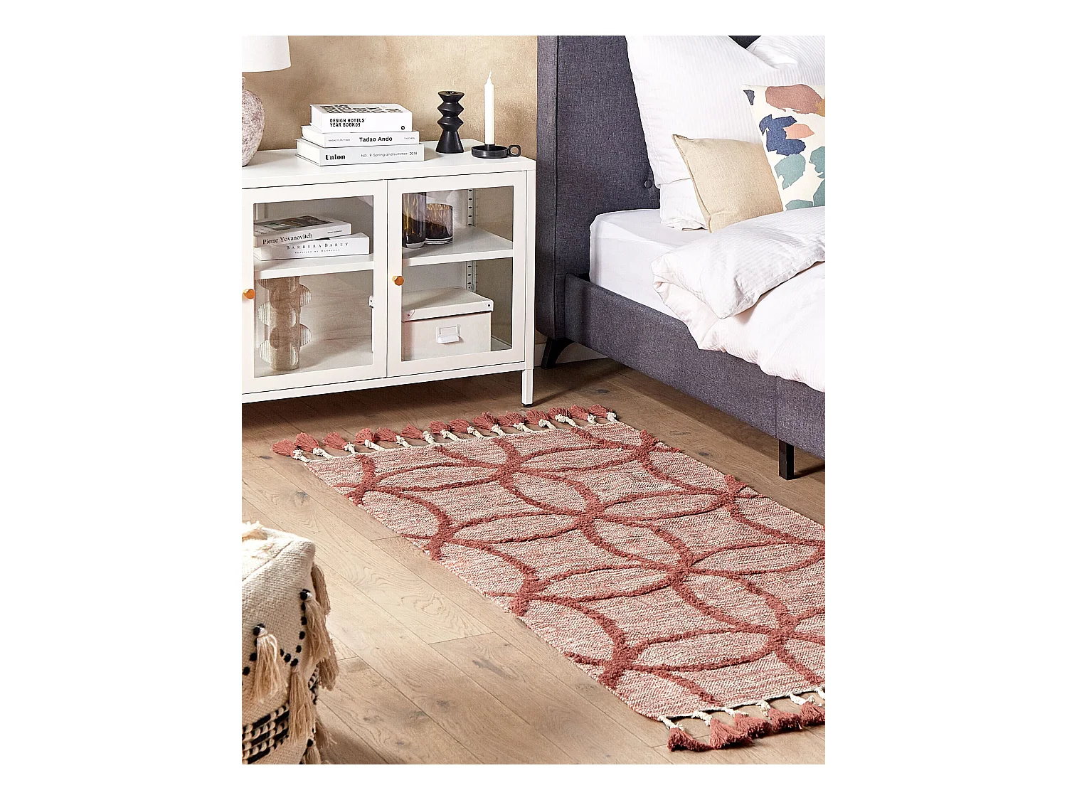Tapis KIRSEHIR Rouge 80 x 150 cm Coton