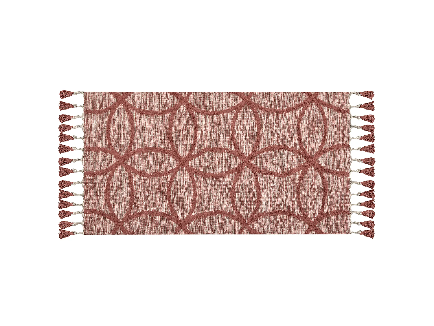 Vloerkleed katoen rood 80 x 150 cm KIRSEHIR