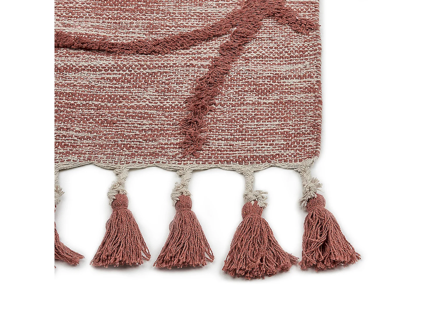 Tapis en coton rouge 80 x 150 cm KIRSEHIR