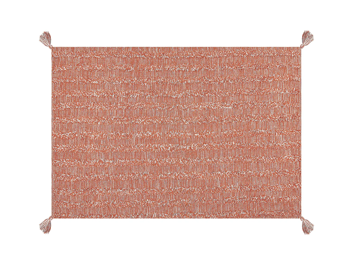 Alfombra de algodón naranja 160 x 230 cm MUGLA