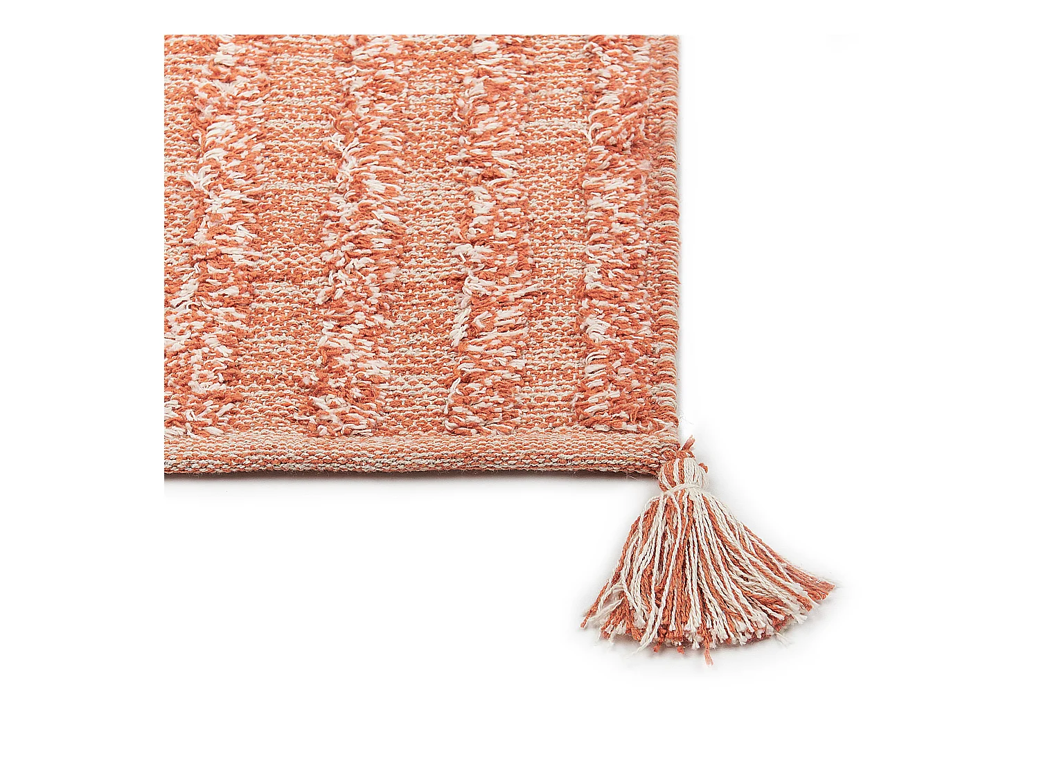 Alfombra de algodón naranja 160 x 230 cm MUGLA