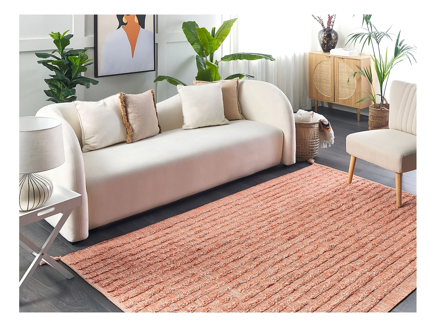 Tapis MUGLA Orange 160 x 230 cm Coton