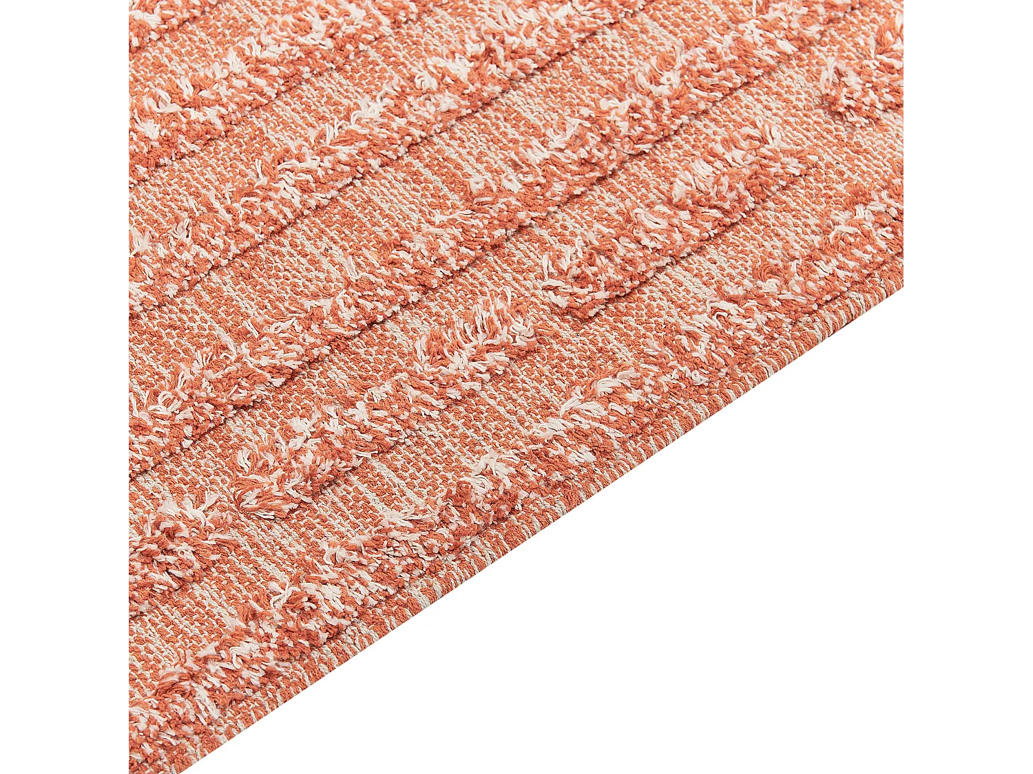 Dywan bawełniany 160 x 230 cm pomarańczowy MUGLA