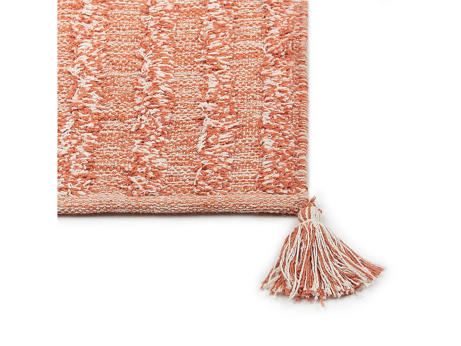 Dywan bawełniany 160 x 230 cm pomarańczowy MUGLA