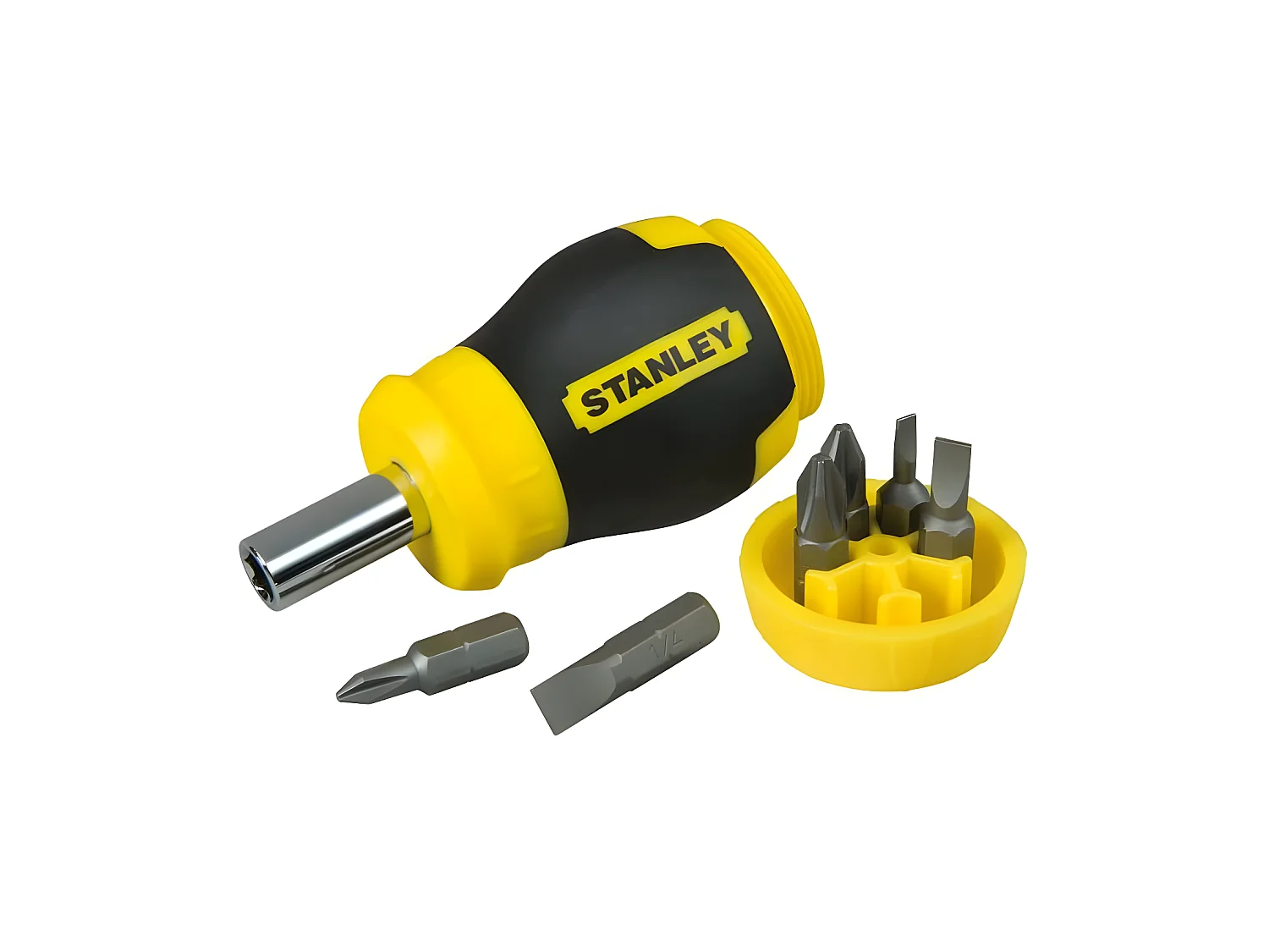 Tournevis porte-embouts boule + 6 embouts avec tête magnétique Stanley