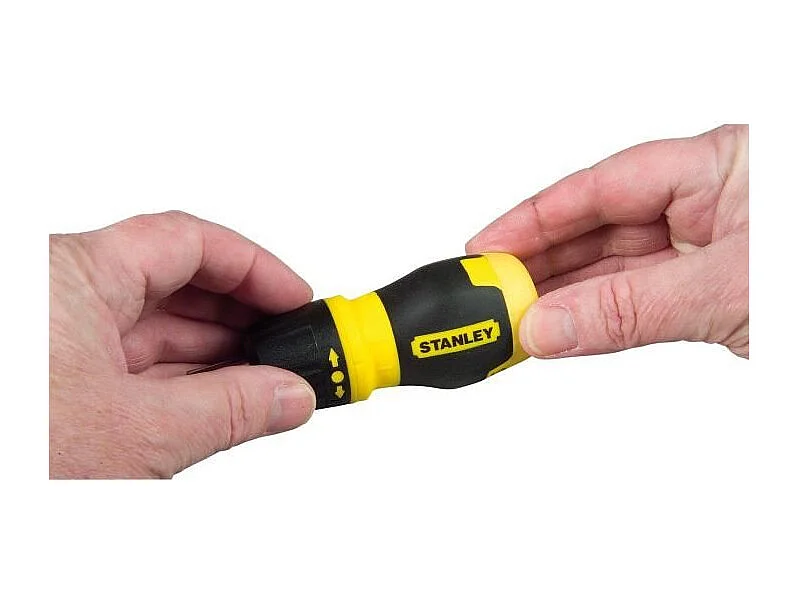 Stanley TOURNEVIS PORTE-EMBOUTS BOULE A CLIQUET BIMATIERE + 6 EMBOUTS