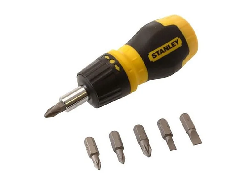 Stanley Wkrętak Z Mechanizmem Zębatkowym z 6 Magnetycznymi Końcówkami i Wbudowanym Pojemnikiem