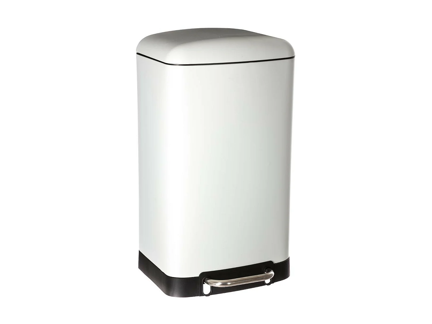 Basurero de metal con contenedor extraíble de 30 L