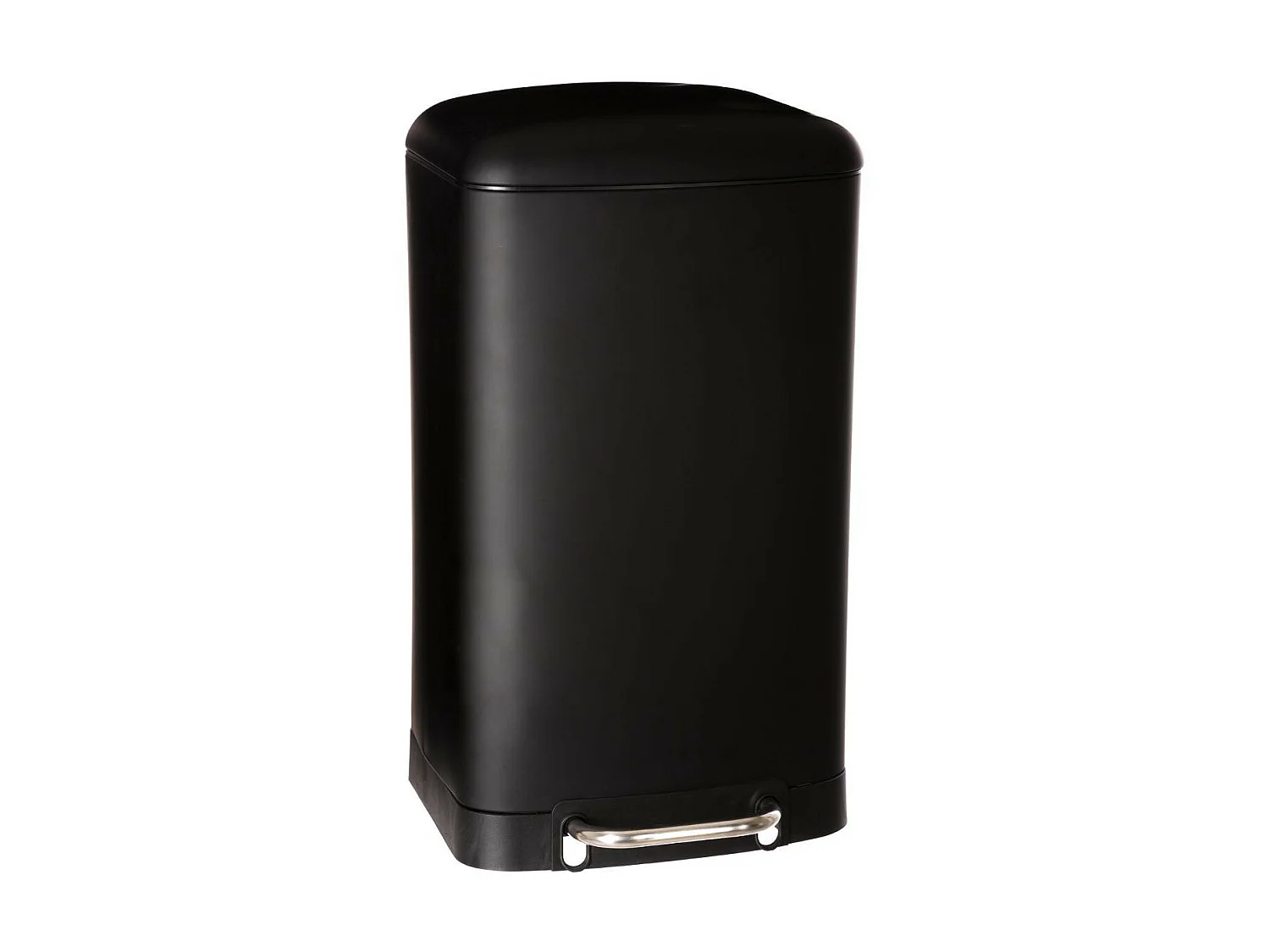 Poubelle 30 Litres  en Métal Noir ouverture à pédale