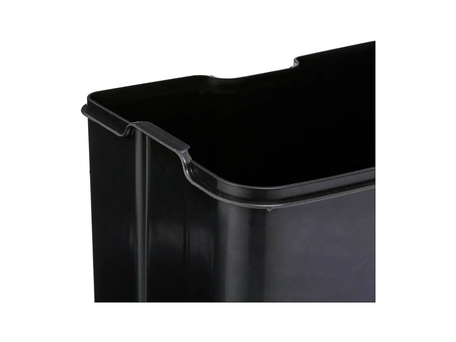 Poubelle 30 Litres  en Métal Noir ouverture à pédale