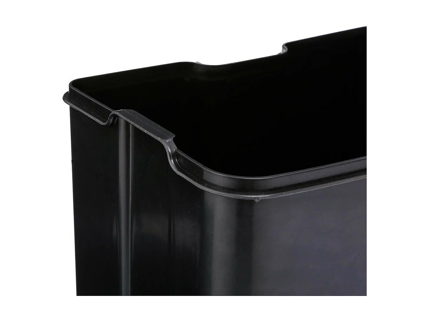 Poubelle 30 Litres  en Métal Noir ouverture à pédale