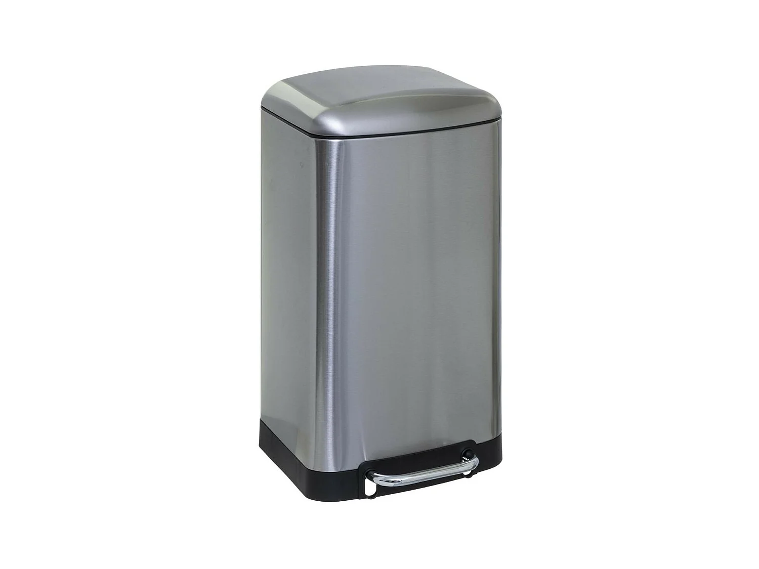Poubelle en Métal 30 Litres Inox ouverture à pédale