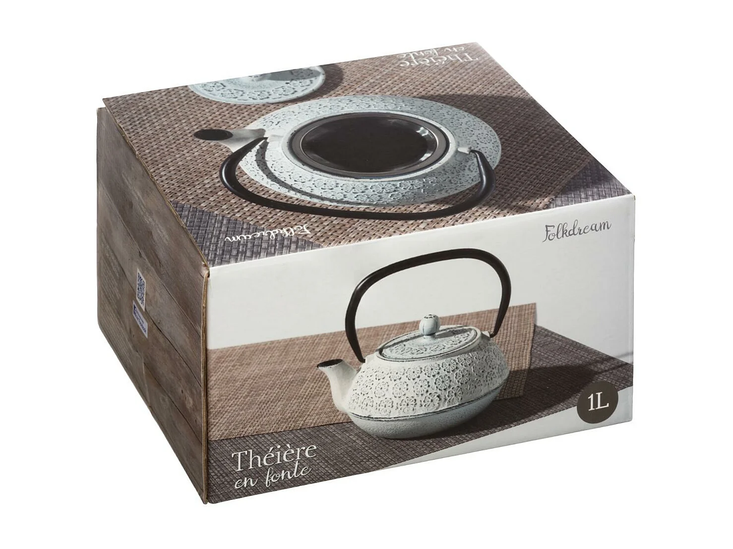 Théière en Fonte "Folk" 1L Blanc