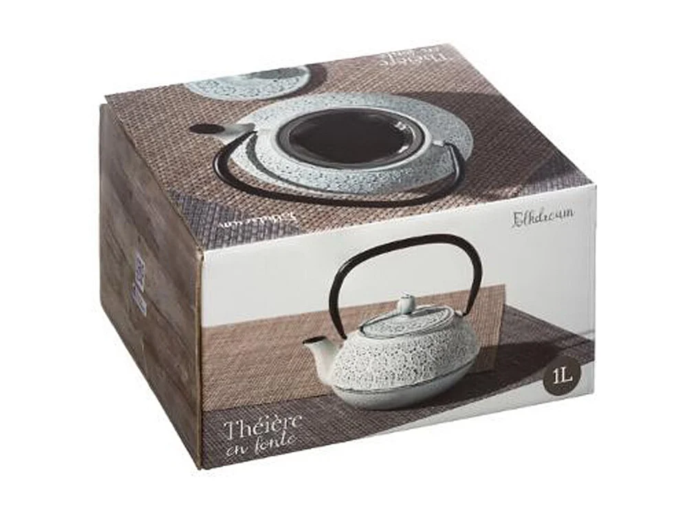 Théière en Fonte "Folk" 1L Blanc