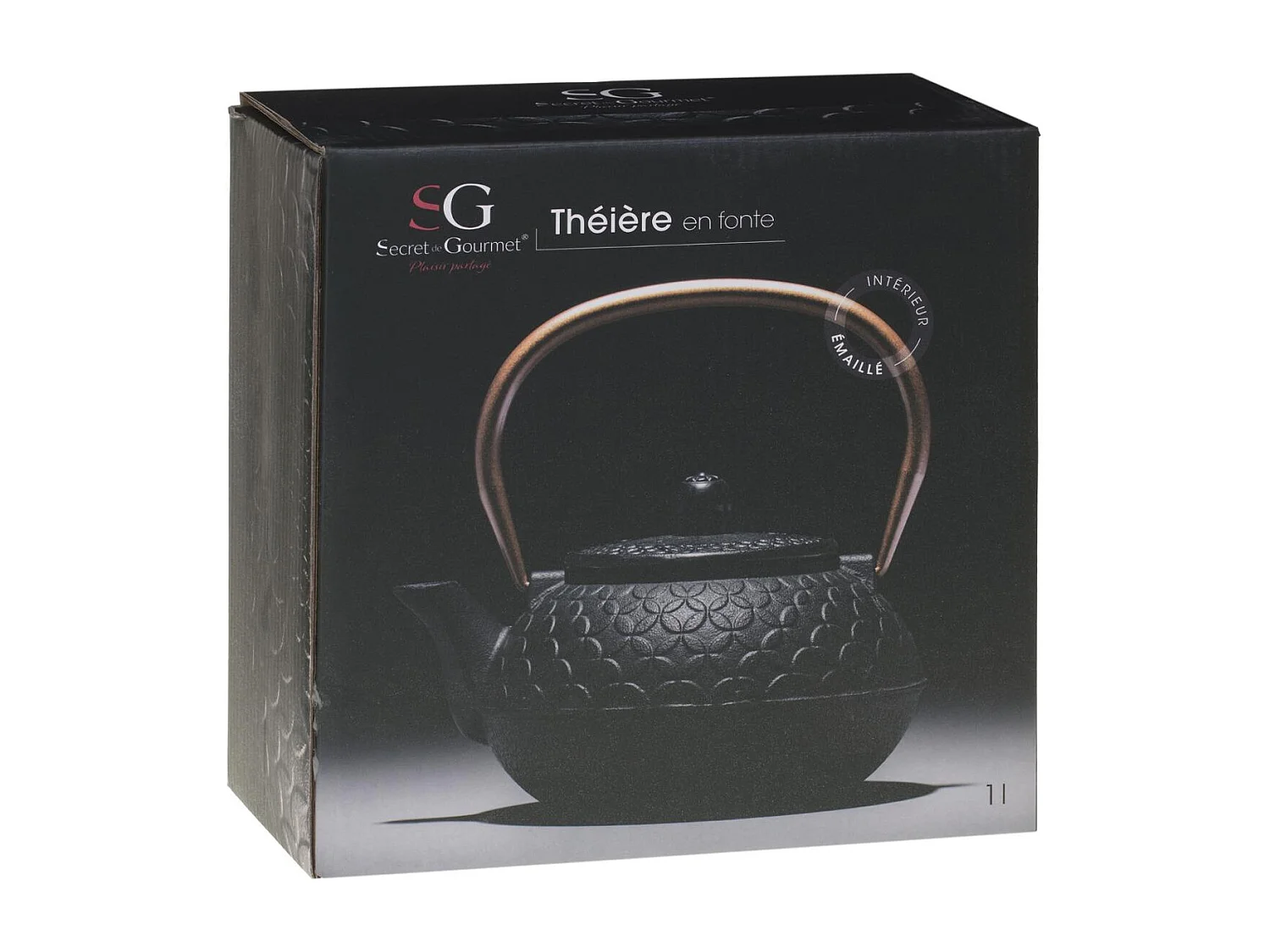 Théière "Flower" 1L Noir