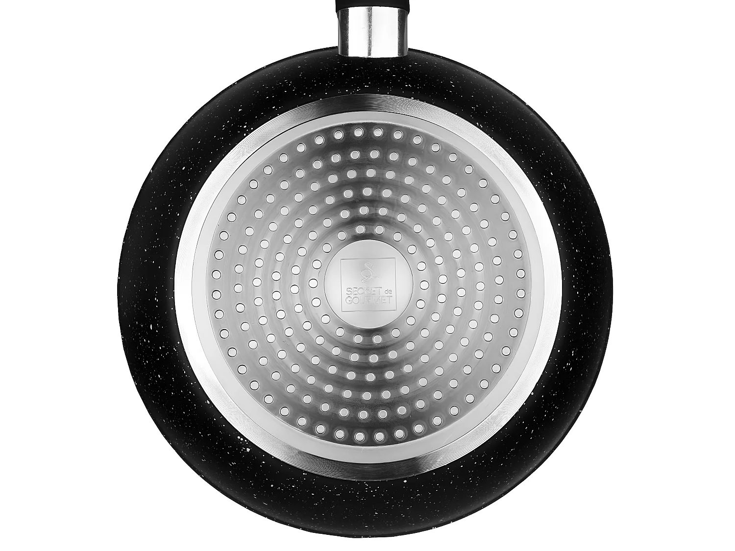 Sauteuse en Aluminium "Couvercle" 24cm Noir