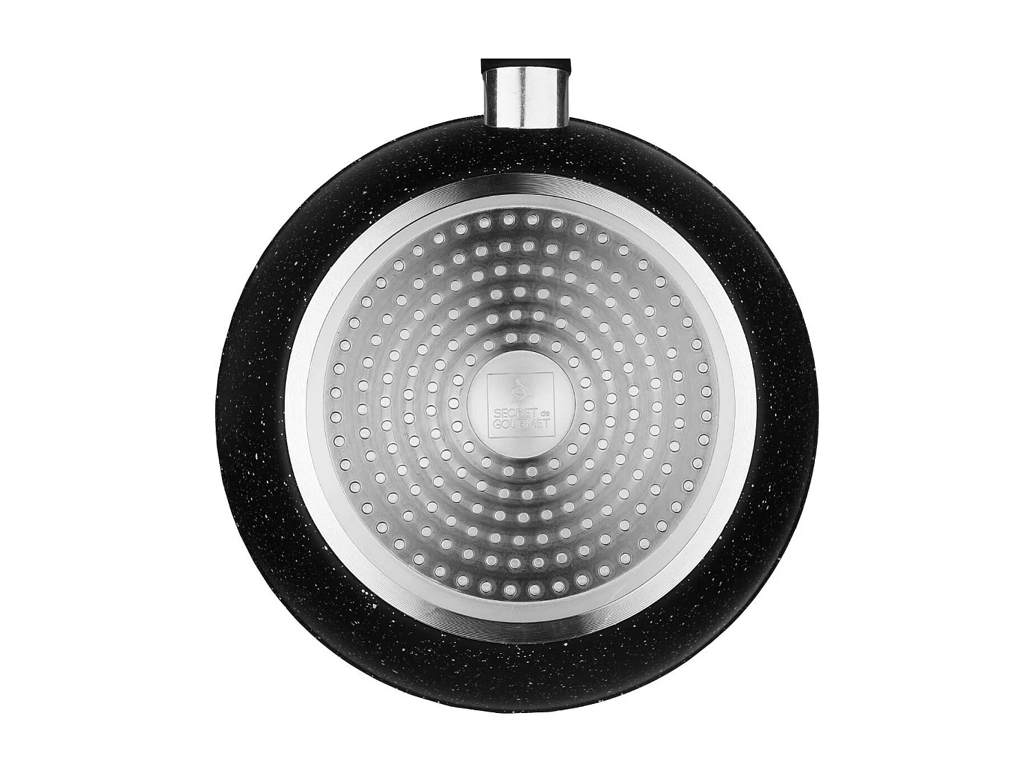 Sauteuse en Aluminium "Couvercle" 24cm Noir