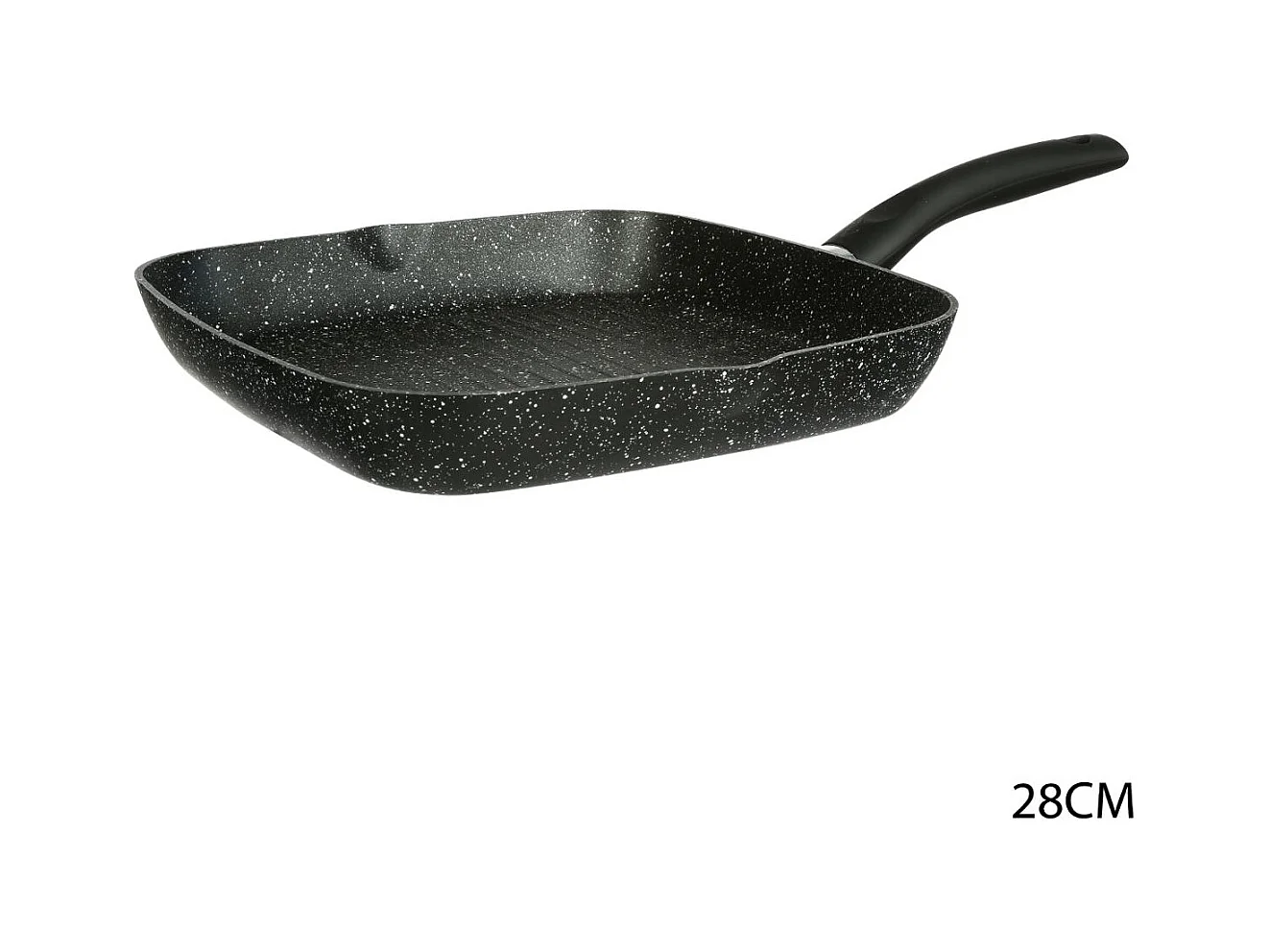 Grill en Aluminium "Pierre" 28cm Noir