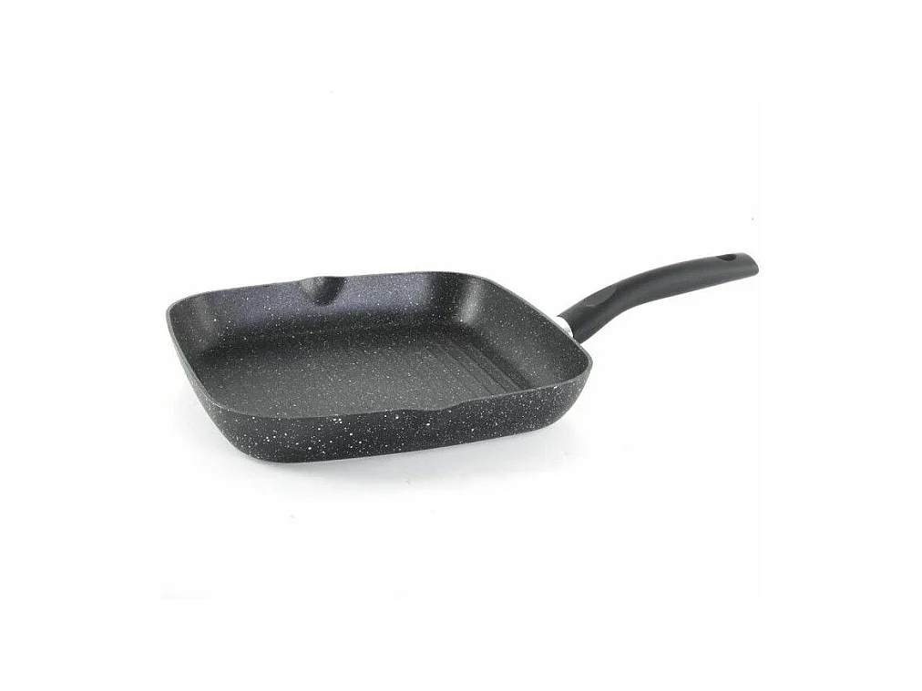 Poêle grill - 28 cm - Aluminium - Noir