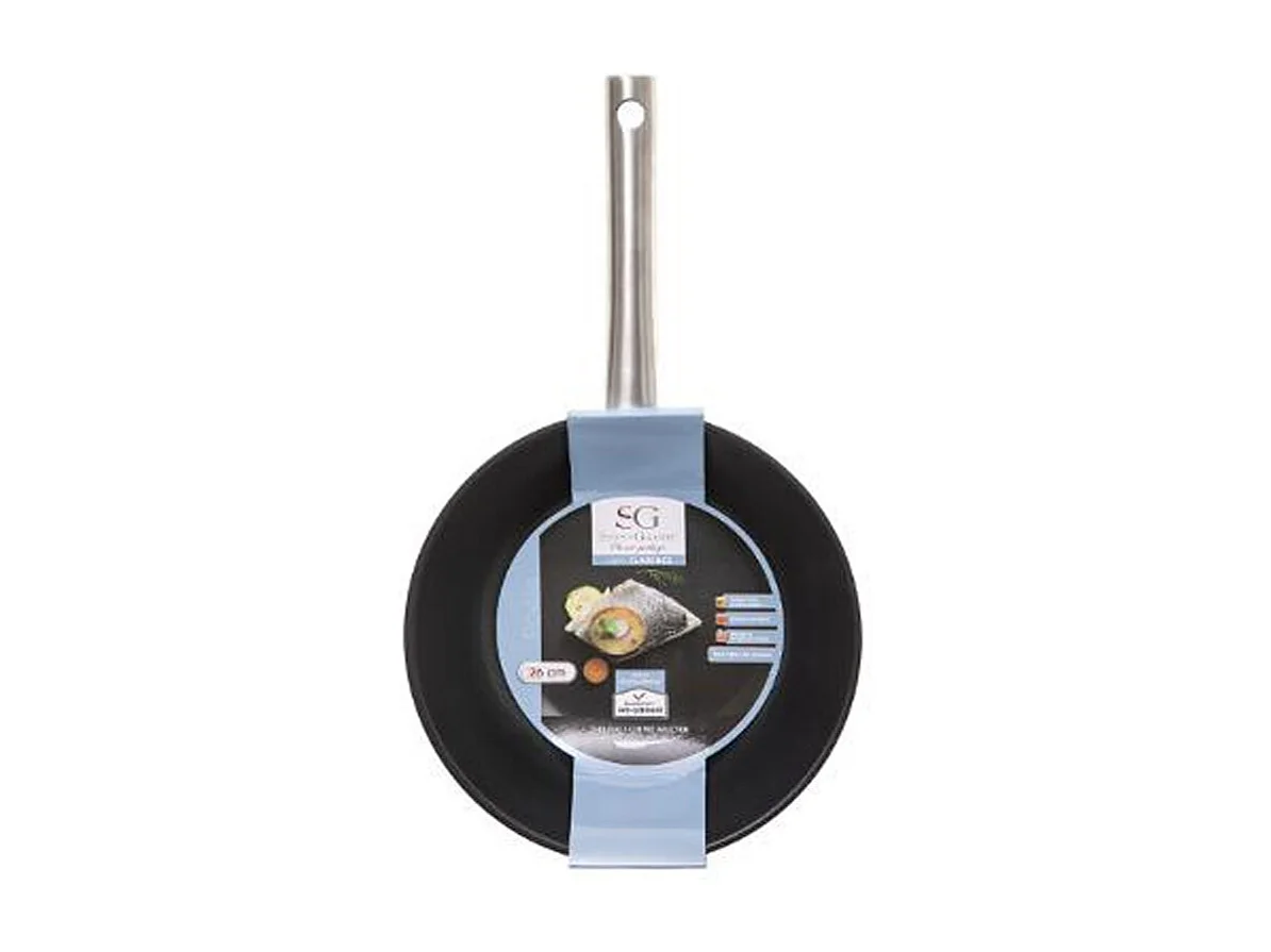 Poêle en Inox "Cuisson" 25cm Argent